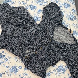 Universal Thread Blue and White Floral Dress